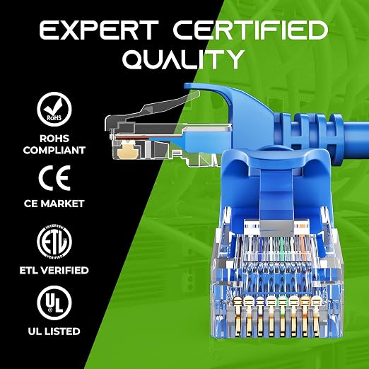 GEARit Cat 6 Ethernet Patch Cable 10 ft Blue - Image 7