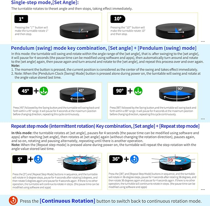 Programmable Motorized Electric Turntable Rotating Display Stand Rotating - Image 4