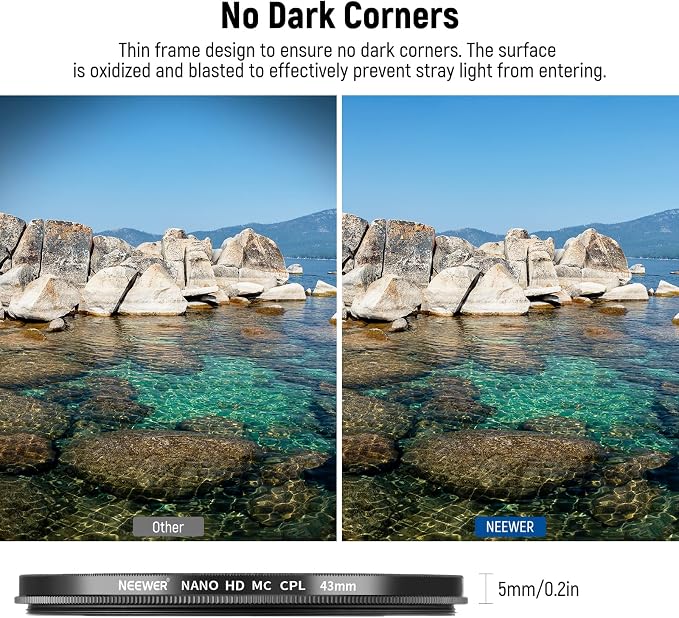 NEEWER Polarizer Filter 43mm Circular MC CPL - Image 4