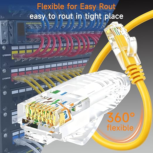 Cat6 Ethernet Patch Cable 5 ft, Cat6 Patch Cable - Image 3