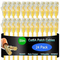 Cat6a Slim Ethernet Patch Cable 1.5 ft, Cat6a Patch Cable by Lysymixs