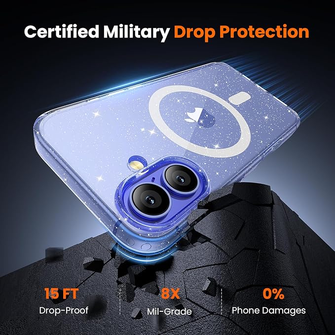 toushion 3 in 1 for iPhone 16 Case Clear - Image 4