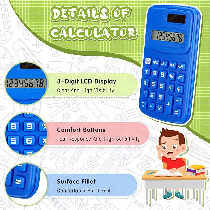 LEIFIDE 36 Pack Pocket Calculator Small Bulk Basic 4 Function Calculator 8 - Image 3