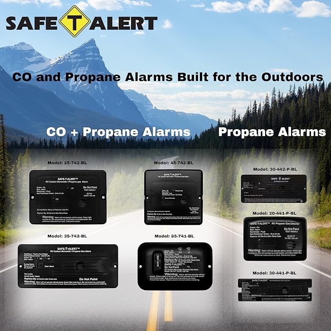 Safe T Alert - Mini Dual LP/CO Alarm - Flush Mount Black - 25-742-BL - Image 8