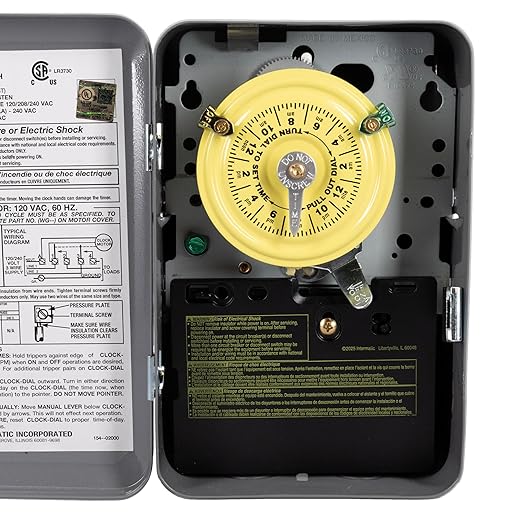 Intermatic T103 24-Hour Mechanical Timer Switch - 120V DPST - Image 2
