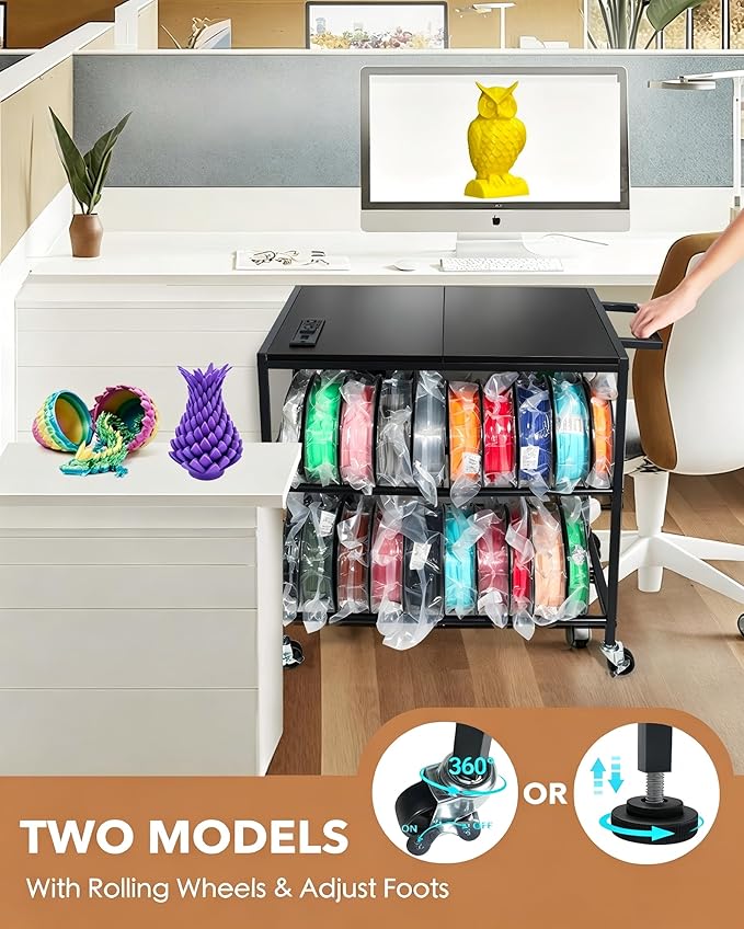 3D Printer Stand with Filaments Storage-Small 3D Printer Table - Image 6