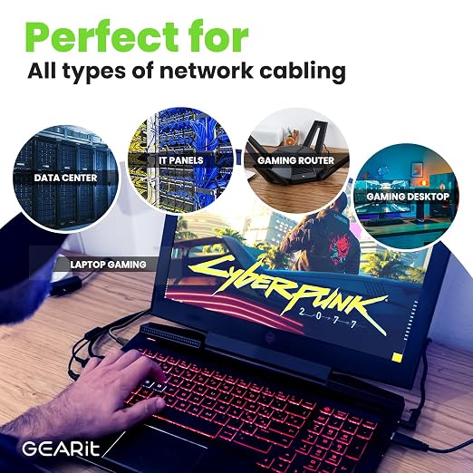 GEARit Cat6A Ethernet Cable 10Gbps Snagless Long Shielded SSTP, SFTP Shielded - Image 7