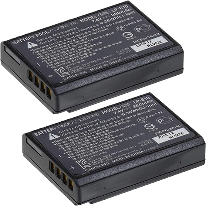 2-Pack Canon LP-E10 Lithium-Ion Battery Pack - Image 4