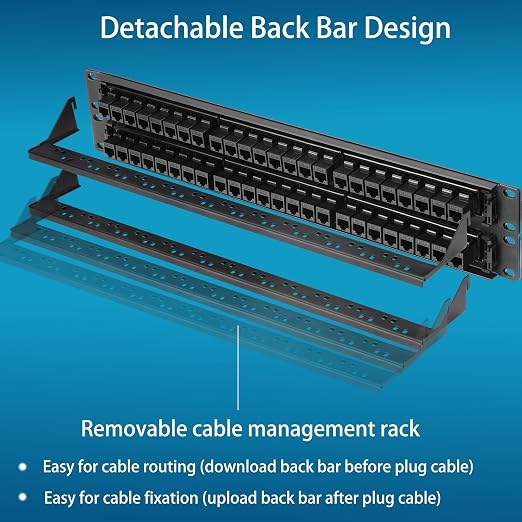 Rapink 48 Port Cat6 Patch Panel - Image 8