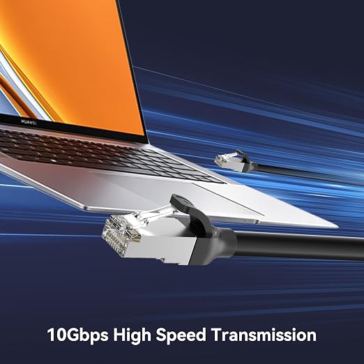 BENFEI Cat 7 Ethernet Cable 10FT, 10Gbps 600MHz High Speed RJ45 LAN Network - Image 2