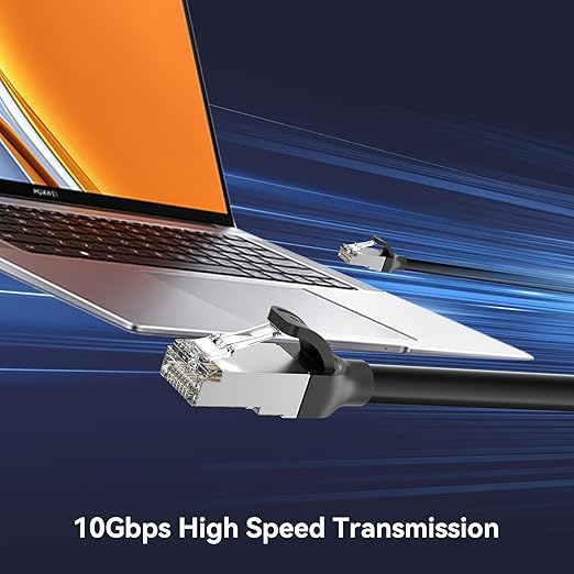 BENFEI Cat 7 Ethernet Cable 6.6FT, 10Gbps 600MHz High Speed RJ45 LAN Network - Image 2