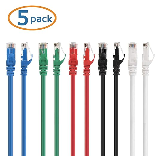 Cable Matters 10Gbps 5-Color Combo Snagless Cat 6 Ethernet Cable - 7ft - Image 8