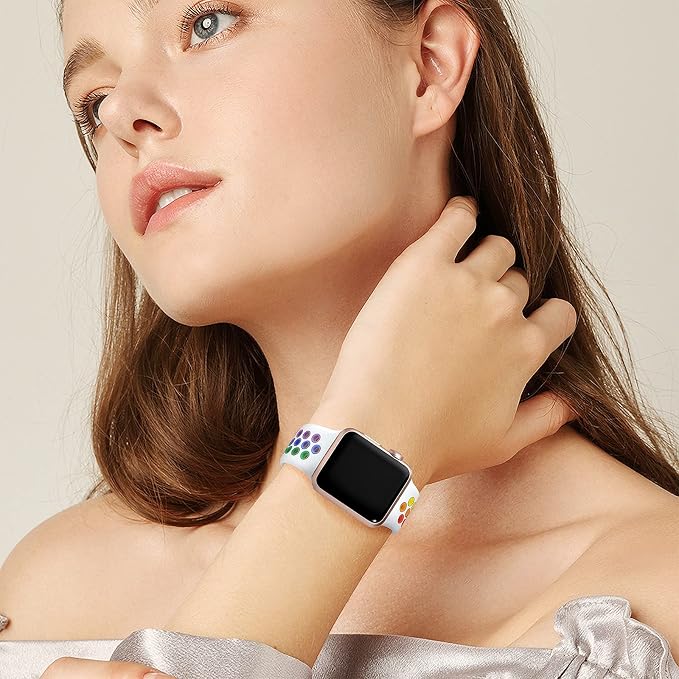 Lerobo Compatible with Apple Watch Bands 44mm 45mm 42mm 46mm 49mm, Sport Soft - Image 4