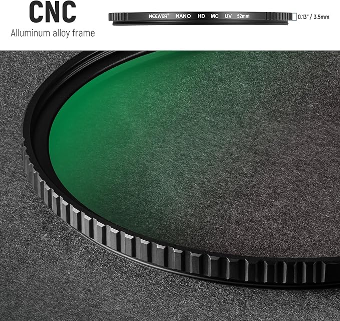 NEEWER 52mm MC UV Protection Filter 24 Layer Multi Resistant Nano Coatings/HD - Image 7