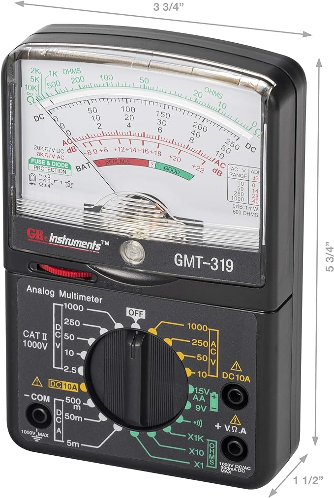 Gardner Bender GMT-319 Multimeter Tester, RJ-45 & RJ-11, 7 Function / 19 Range - Image 4
