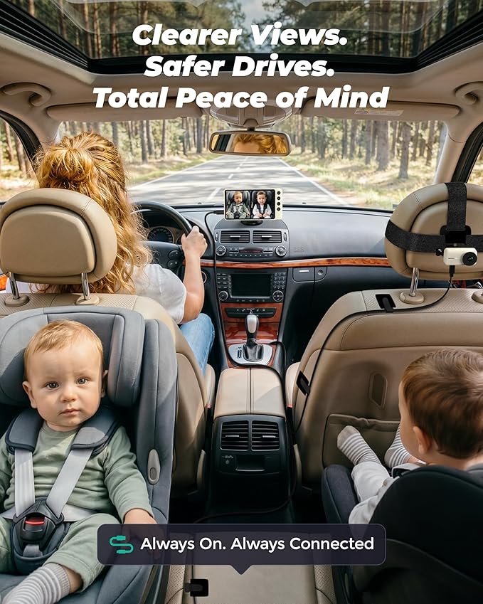 #1 Magnetic Double Car Camera for 2 Baby - Image 2