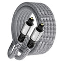 Kxable Optical Audio Cable 10 FT, Digital Audio Cable, Toslink Fiber Optic Cord by Kxable