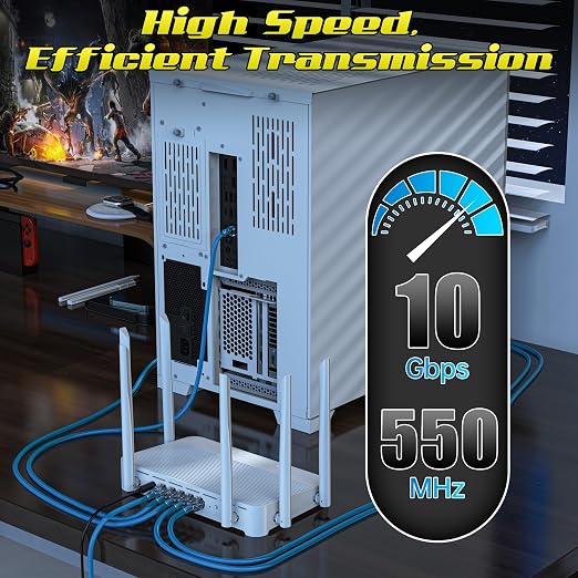 2 Feet Cat6 Patch Cables, Solid Pure Copper Patch Cord, Cat 6 Ethernet Cable - Image 4