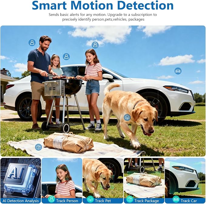 2K Security Camera Wireless Outdoor, Solar Powered WiFi Cameras - Image 8