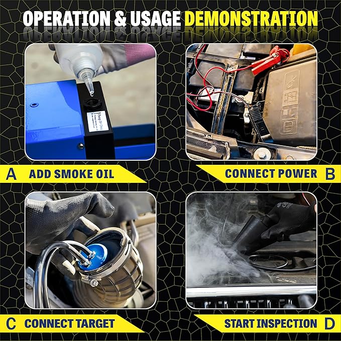 Automotive Smoke Machine, Professional Adjustable Leak Detector - Image 3