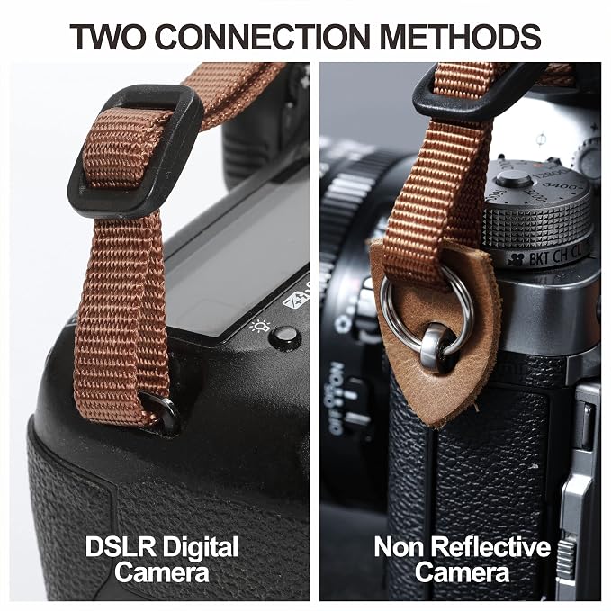 Padwa Lifestyle Beige Brown Stripe Camera Strap - Image 4