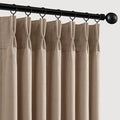 Memory Trained Pinch Pleated Curtains 84 Inches Long, Viral Linen Pinch Pleat by ANRODUO