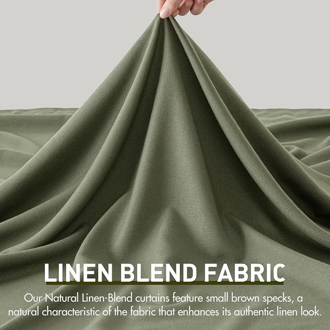 Memory Trained Pinch Pleated Curtains 108 Inches Long, Linen Pinch Pleat Sheer - Image 7