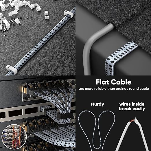 ARISKEEN Cat 8 Ethernet Cable 60 FT, 40Gbps 2000Mhz High Speed Cat8 Network LAN - Image 4