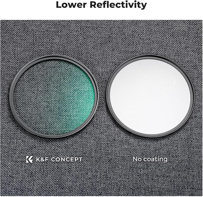K&F CONCEPT 46mm Black Diffusion 1/4 Filter Mist Cinematic Effect Filter - Image 5