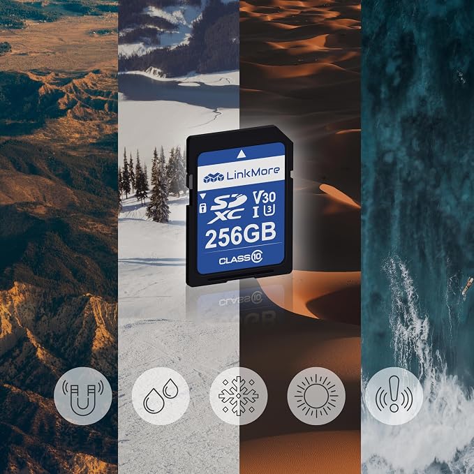 LinkMore 256GB Full-Size SD Card, SDXC Compatible - Image 6