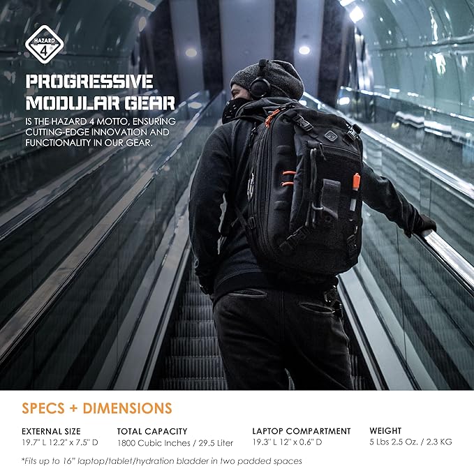 HAZARD 4 Pillbox™ Tactical Backpack – Heavy Duty Military Survival Pack - Image 7