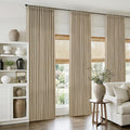 Semi Sheer Burlywood Birch 102 Inch Long Curtains by Twodrapes