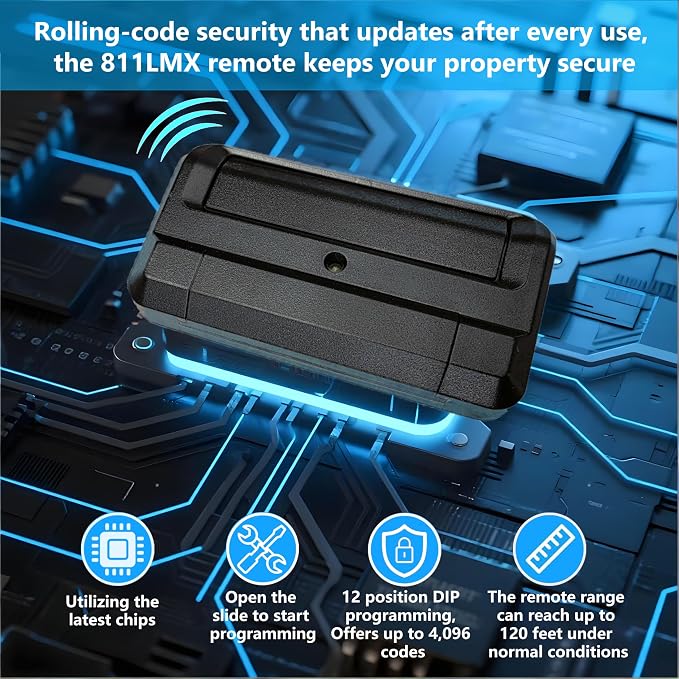 4 for Liftmaster Gate Remote 811LM 811LMX, Compatible - Image 3
