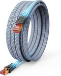 Snowkids Cat 8 Ethernet Cable 20 FT, Braided Heavy Duty High Speed by Snowkids